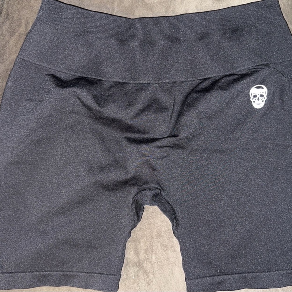 Gym Reaper Black Seamless Shorts